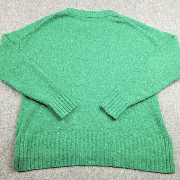 J Crew Sweater Womens Small Green Pullover Merino Wool Alpaca Blend Crewneck - Picture 8 of 11